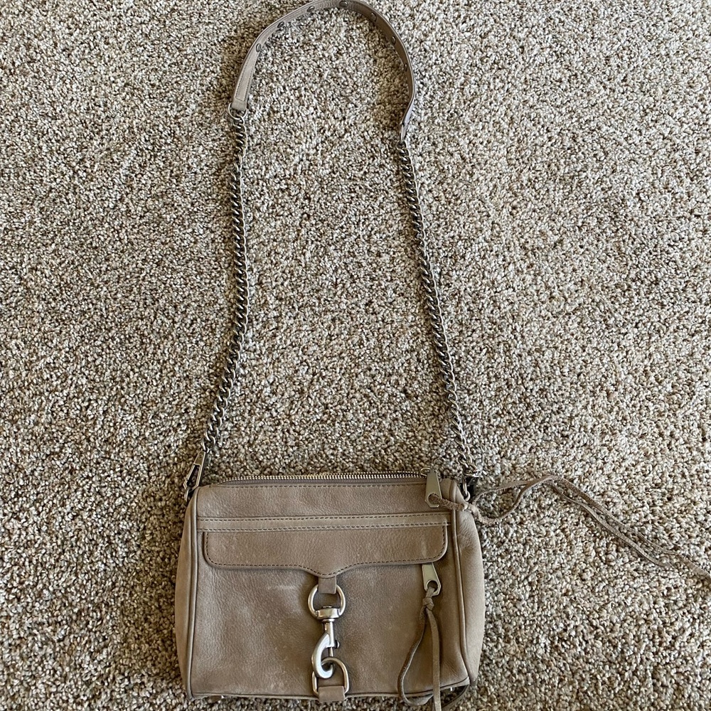 Grey Rebecca Minkoff crossbody bag